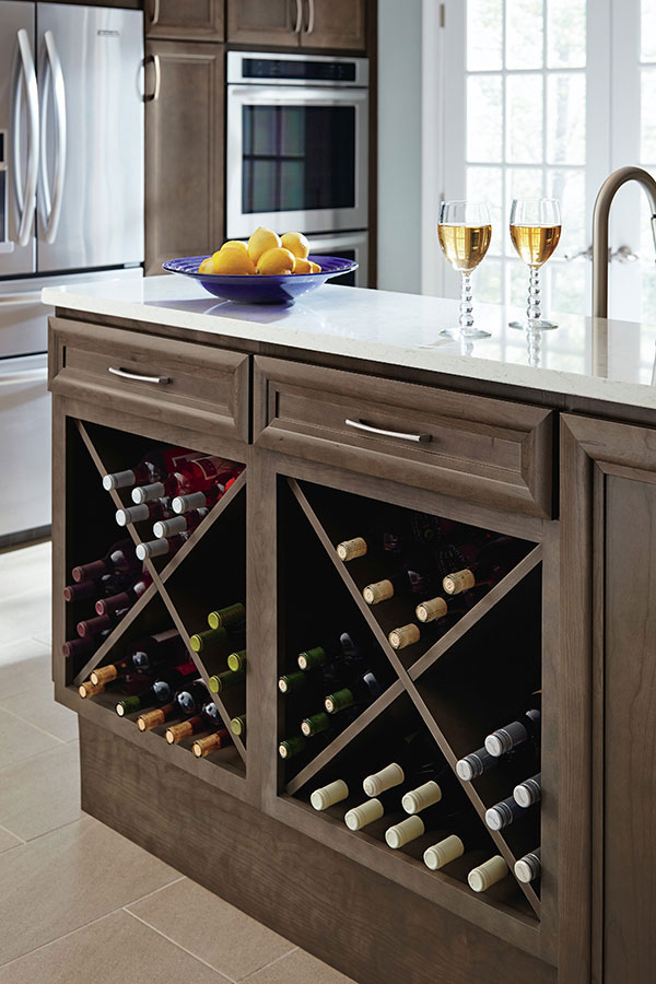 wine storage cabinet in white