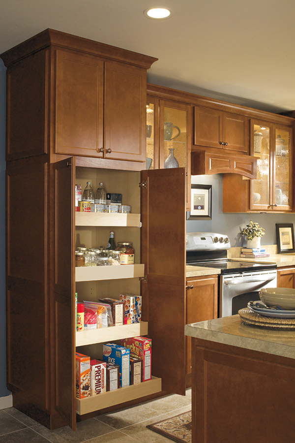 utility cabinet with roll trays in white